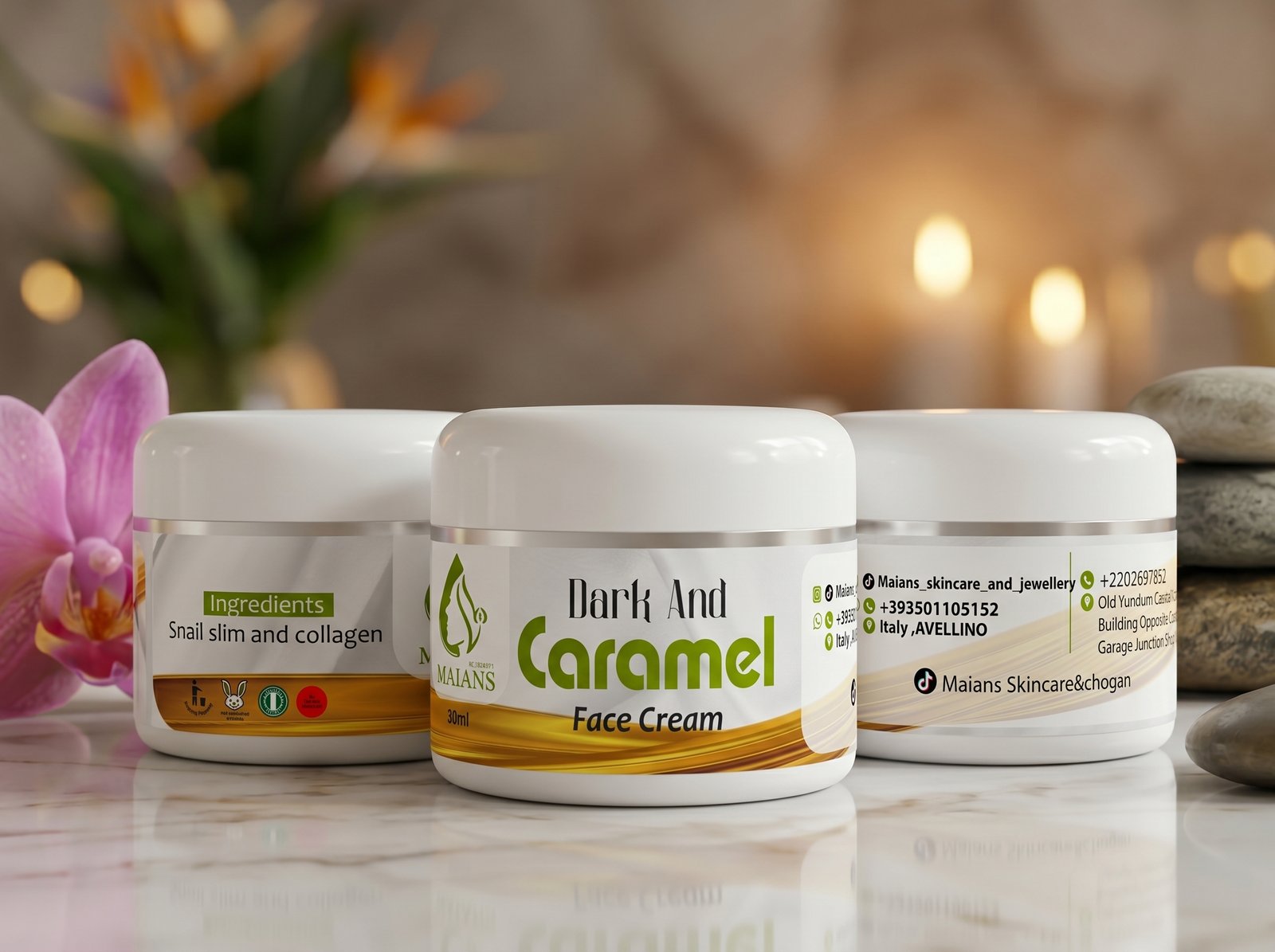 Maians Dark & Caramel Face Cream (50g)