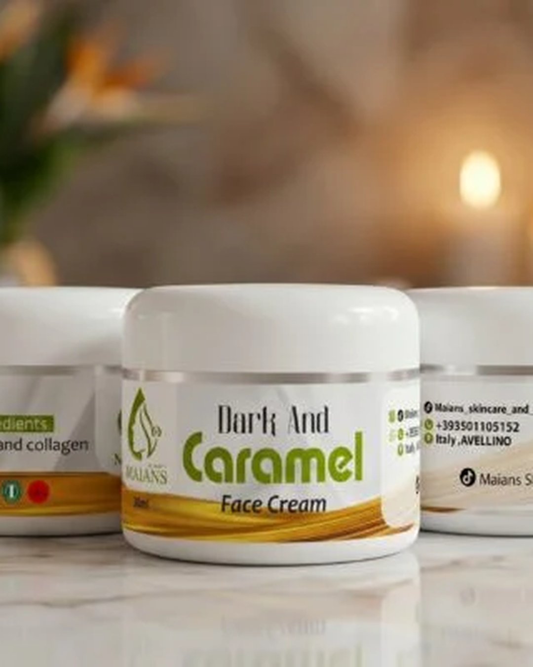 Maians Dark & Caramel Face Cream (50g)