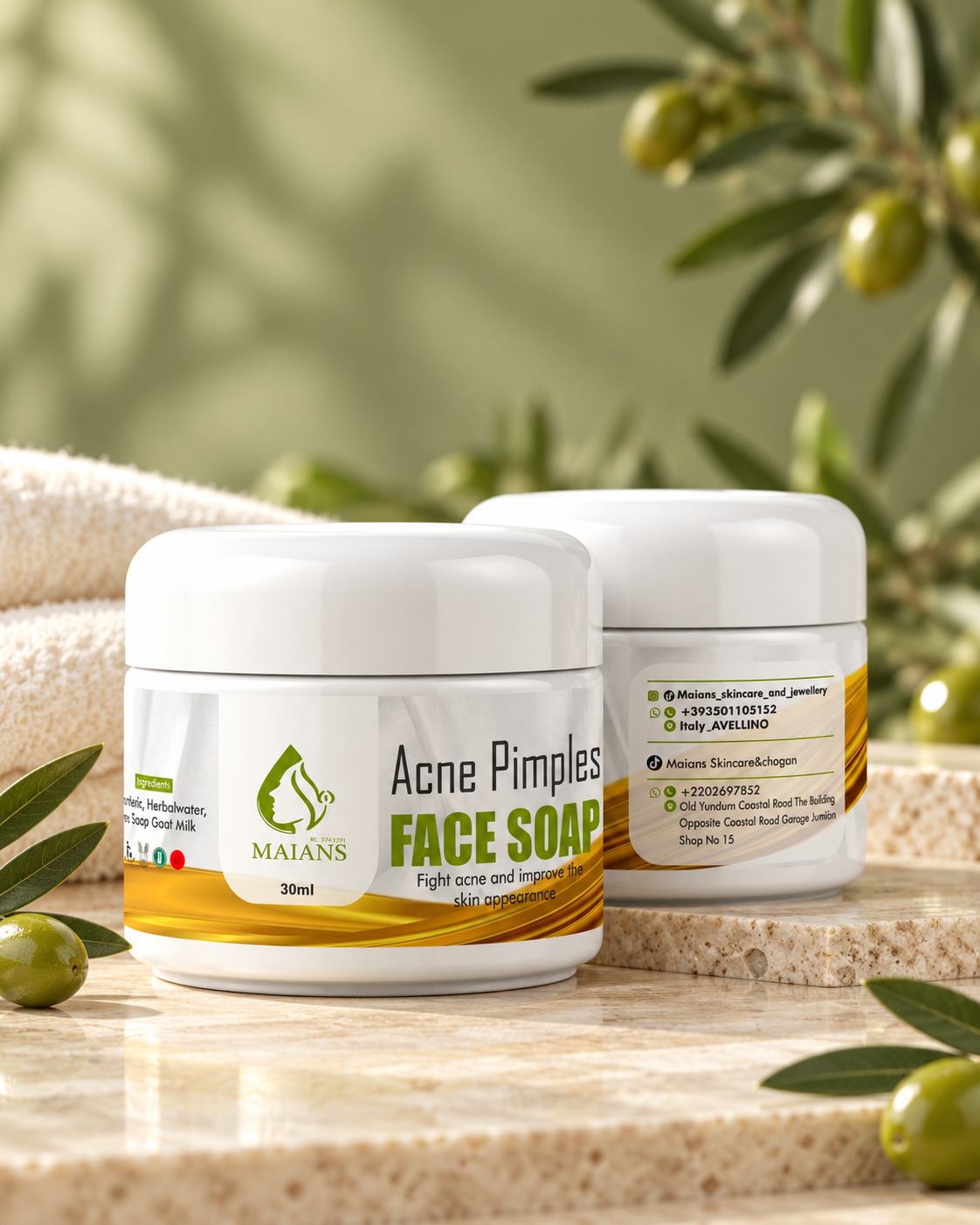 Maians Acne & Pimples Face Soap (100g)