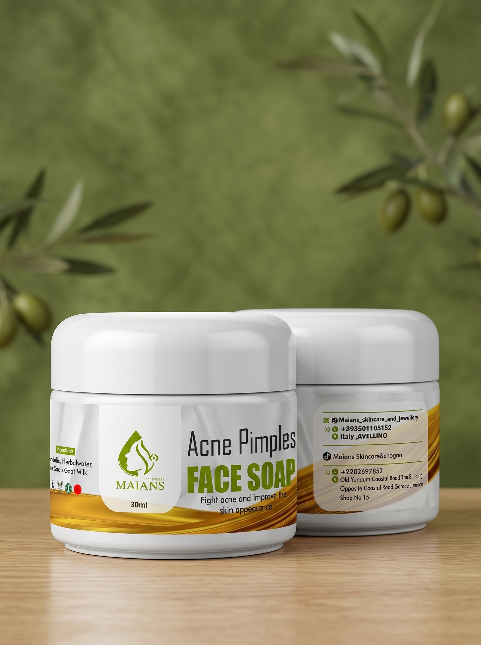 Maians Acne & Pimples Face Soap (100g)